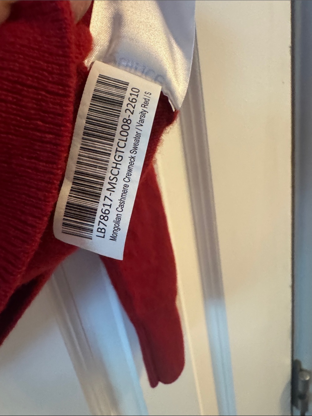 Quince Red Mongolian Cashmere Crewneck Sweater - Picture 5 of 5